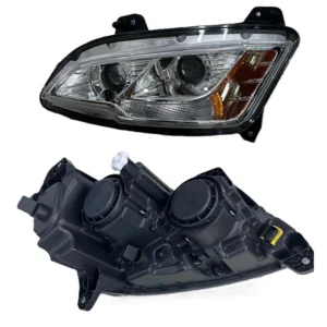AMR Headlight Chrome Assy Halogen for Next Gen Peterbilt 579, 2023+